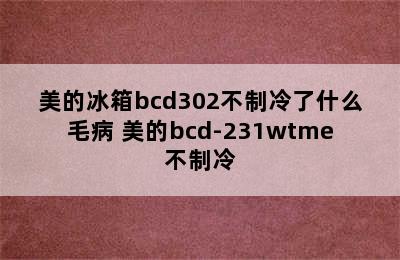 美的冰箱bcd302不制冷了什么毛病 美的bcd-231wtme不制冷